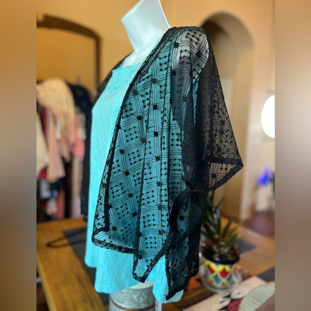 Chicos black lace jacket - Picture 2 of 5